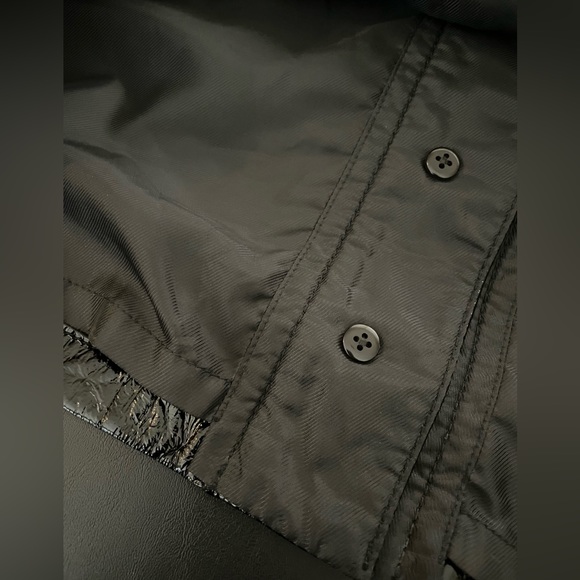 NWOT 7 For All Mankind Leather Mini Button Down Skirt Front Pockets Size S - Picture 8 of 15